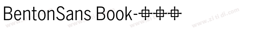 BentonSans Book字体转换